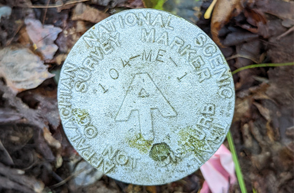 AT National Scenic Trail Survey Marker